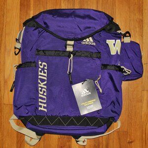 Adidas Washington Huskies Utility Premium Backpack Purple Gold